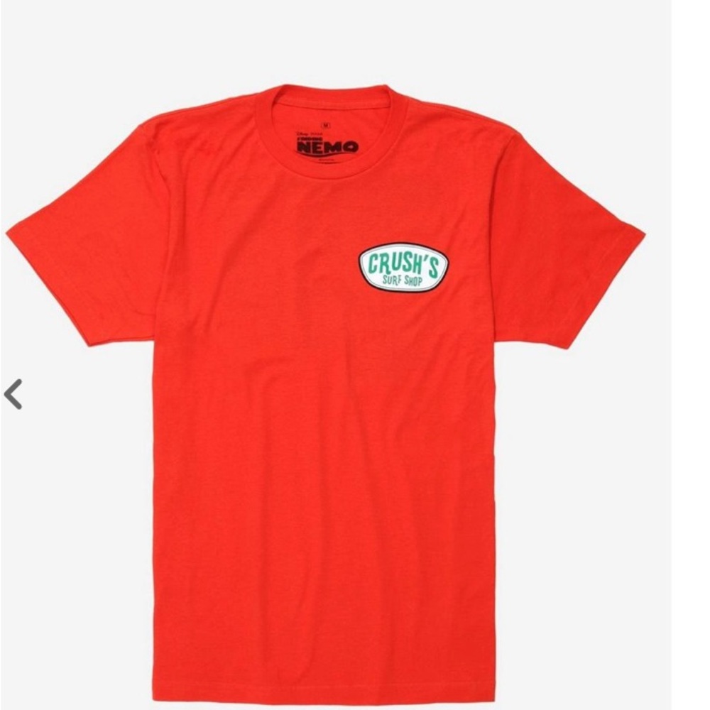 Disney Pixar Finding Nemo Crush Surf Shop Tee | Size M | Color Orange | NWT